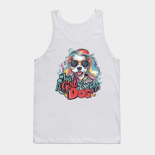 Just A Girl Who Loves dog Tank Top